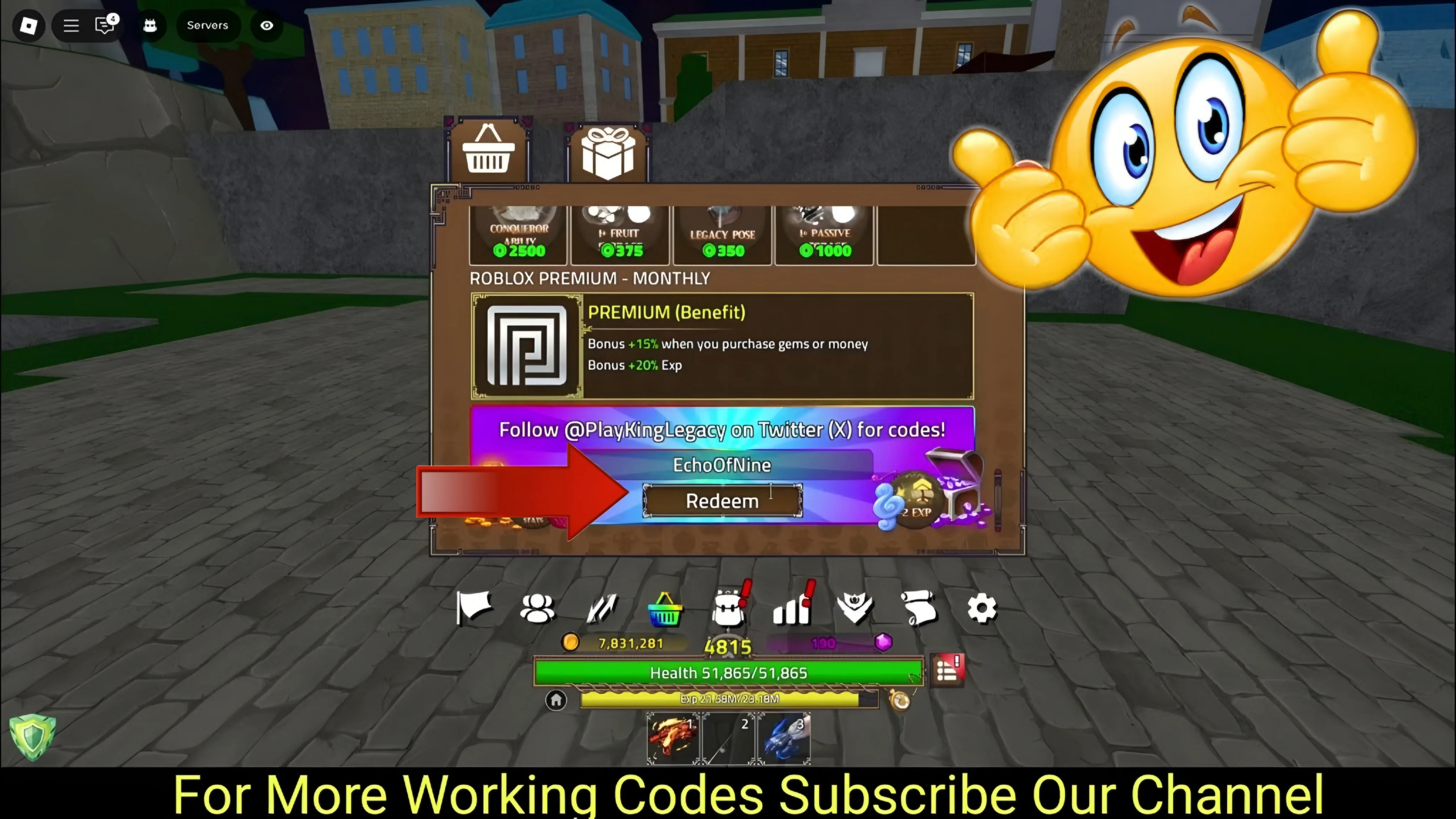 King Legacy Codes July 2026 – Free Gems, Beli & Stat Reset (Roblox Guide) Roblox game screenshot